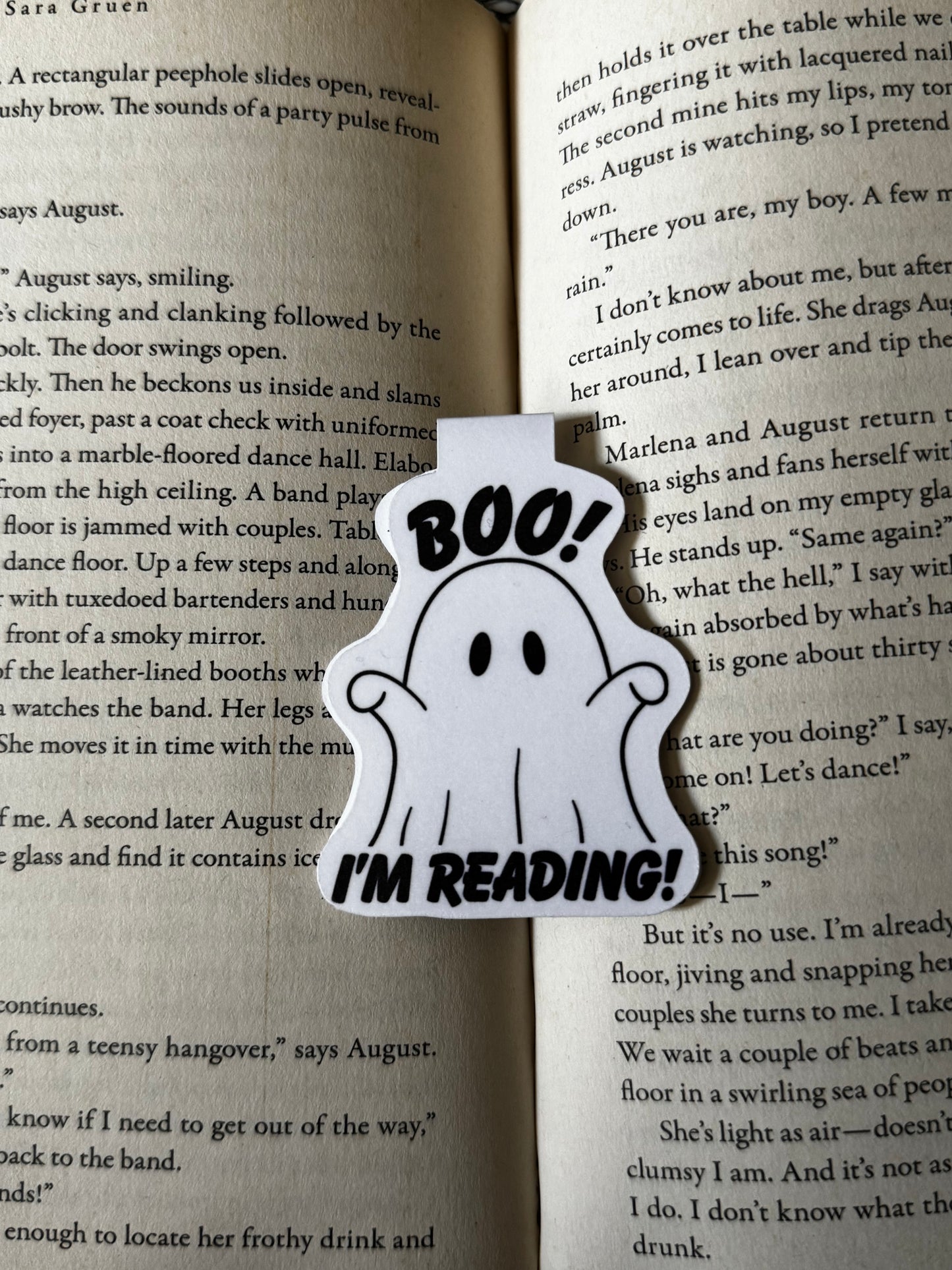 Boo! I’m Reading Magnetic Bookmark