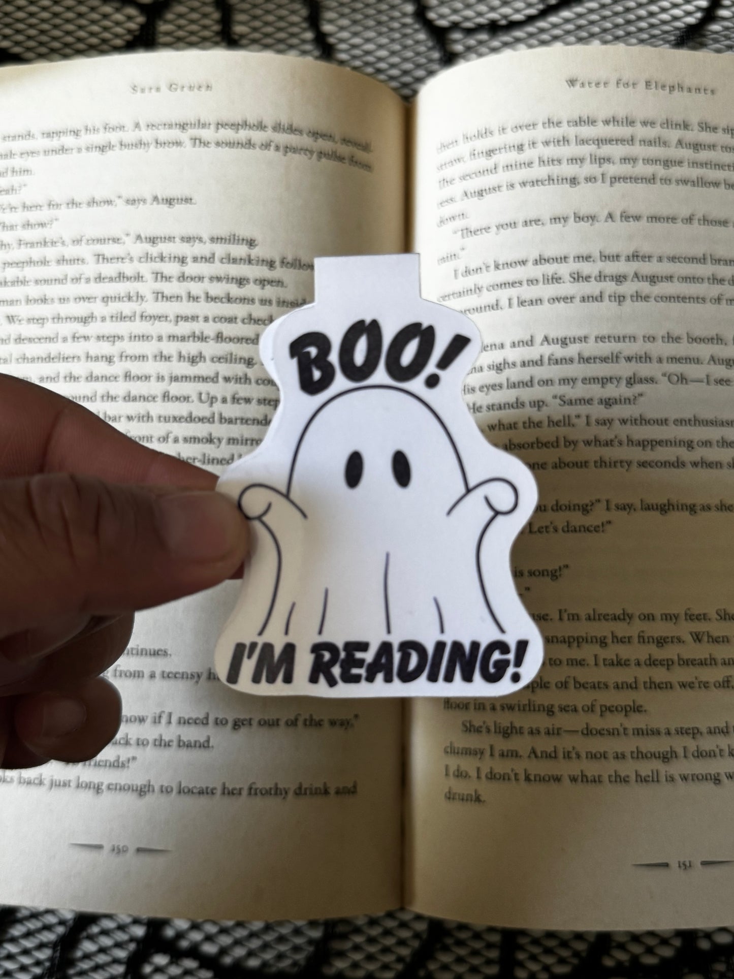 Boo! I’m Reading Magnetic Bookmark