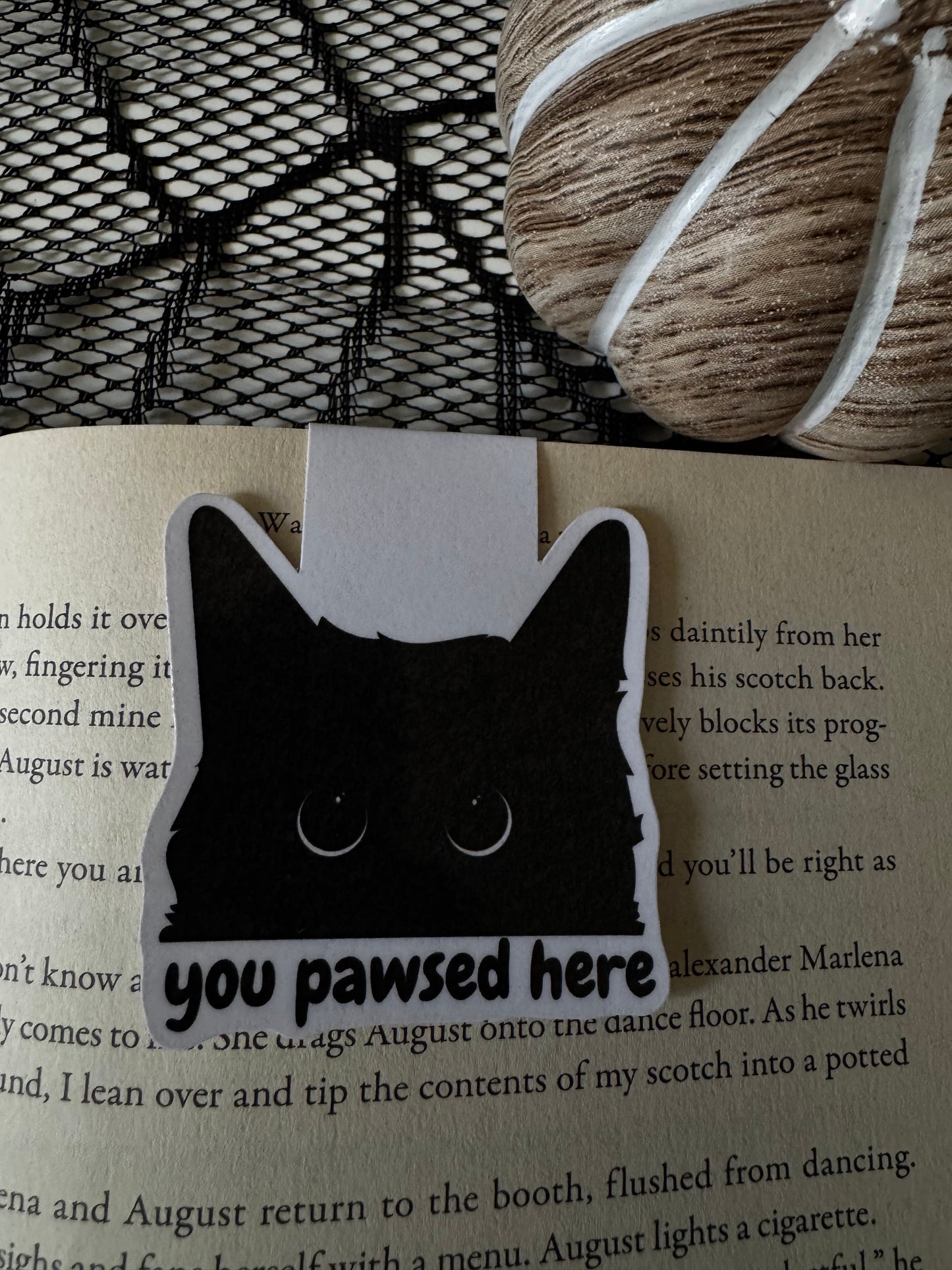 Black Cat Magnetic Bookmark