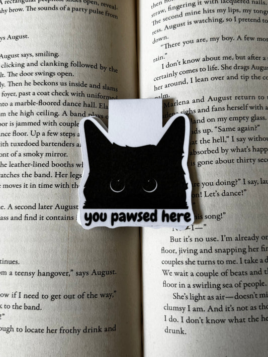 Black Cat Magnetic Bookmark